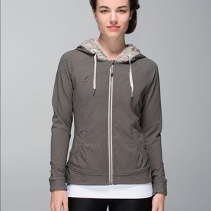 Lululemon Movement Jacket Telemark Print Black Mojave Tan / Mojave Tan